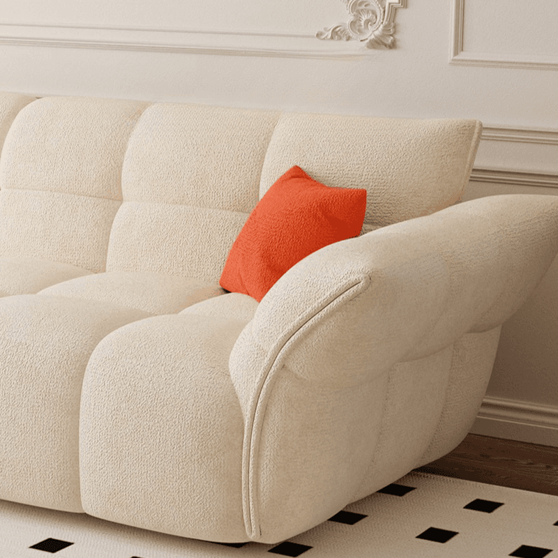 Modern Solid Color Tear Resistant Sofa Couch in Grey/Carnation/Olive Green with Seating Capacity of 5/4-seater/3-seater and 2 Pillows - image 12