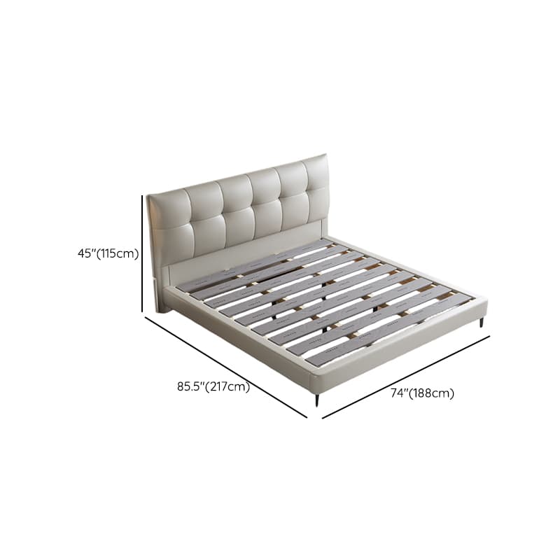 Lumber Frame Storage Panel Bed/Storage Panel Bed with Stitch-tufted Headboard for Living Room - image 8