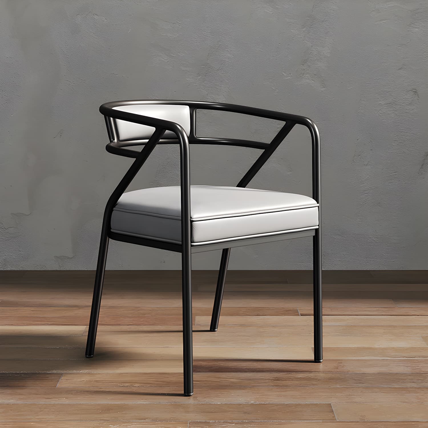Glam Dining Chair Open Back Upholstered Dining Side Chair with Metal Legs - image 12