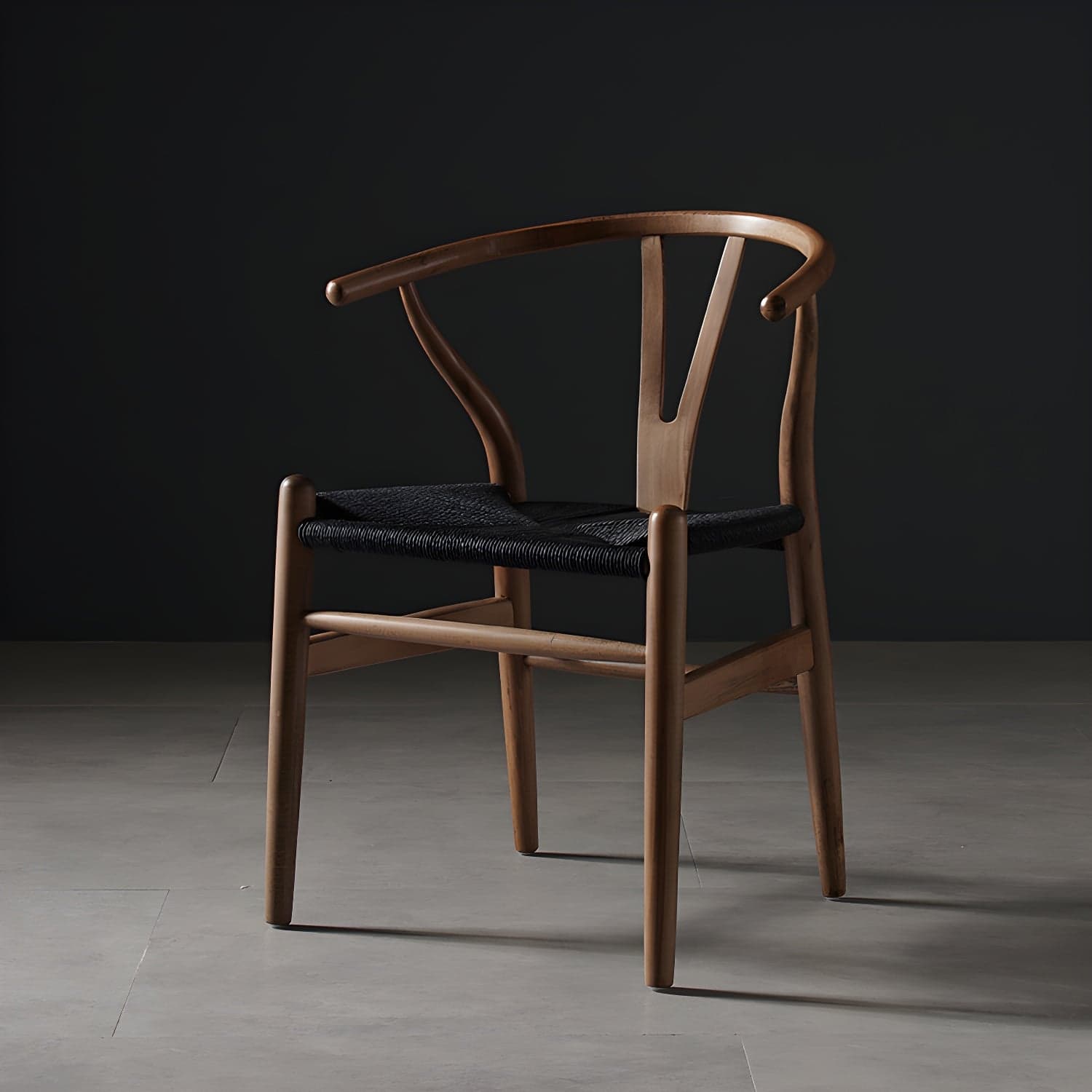 Scandinavian Style Wood Dining Chair Dining Room Wishbone Chair with Arm - image 13