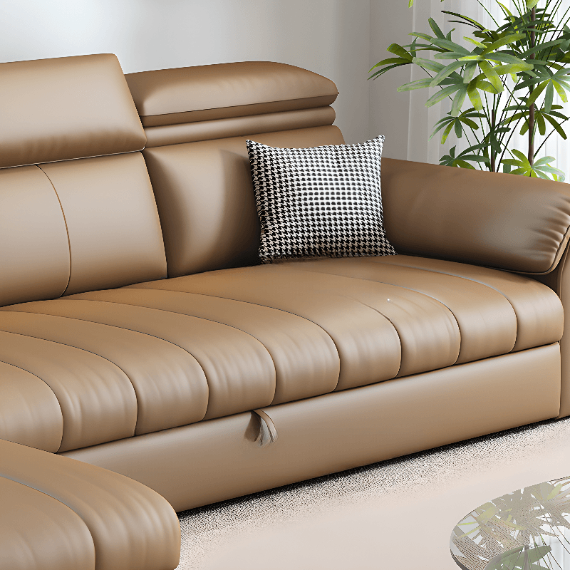 Coffee L-Shape/Straight Right Hand Facing/Horizontal Sofa Chaise/Convertible Sofa with Under-seat-storage for Seats 5/Seats 2/for 6 - image 6
