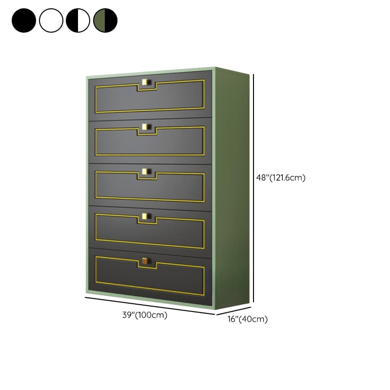 Casual Metal Bachelor Chest/Console Dresser/Semainier with 6/5/4 Drawers in Horizontal/Vertical Orientation - image 33