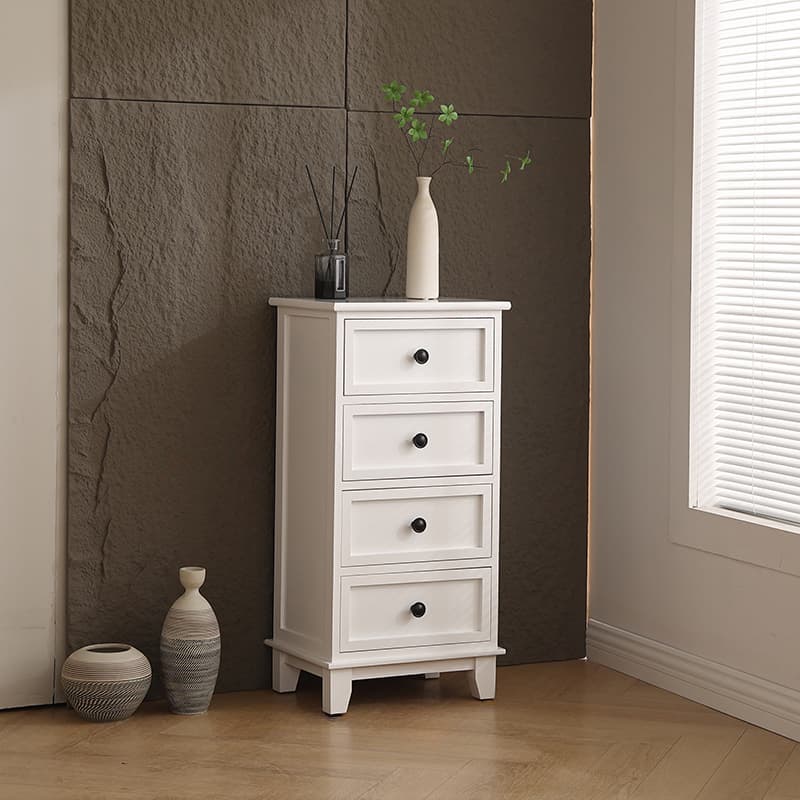 Trendy Cocoa/White/Lemon Color Lumber Rectangle Decorative Cabinet with 6 Drawers/5 Drawers/4 Drawers - image 4