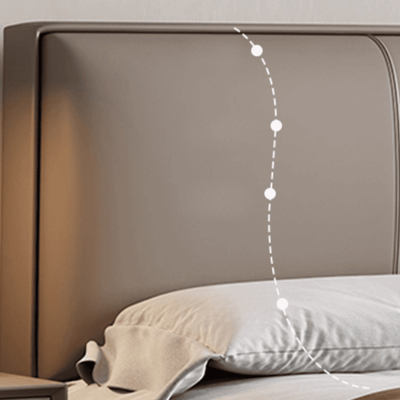 Grey Solid Color Storage Included/Panel Bed for Bedroom - image 3