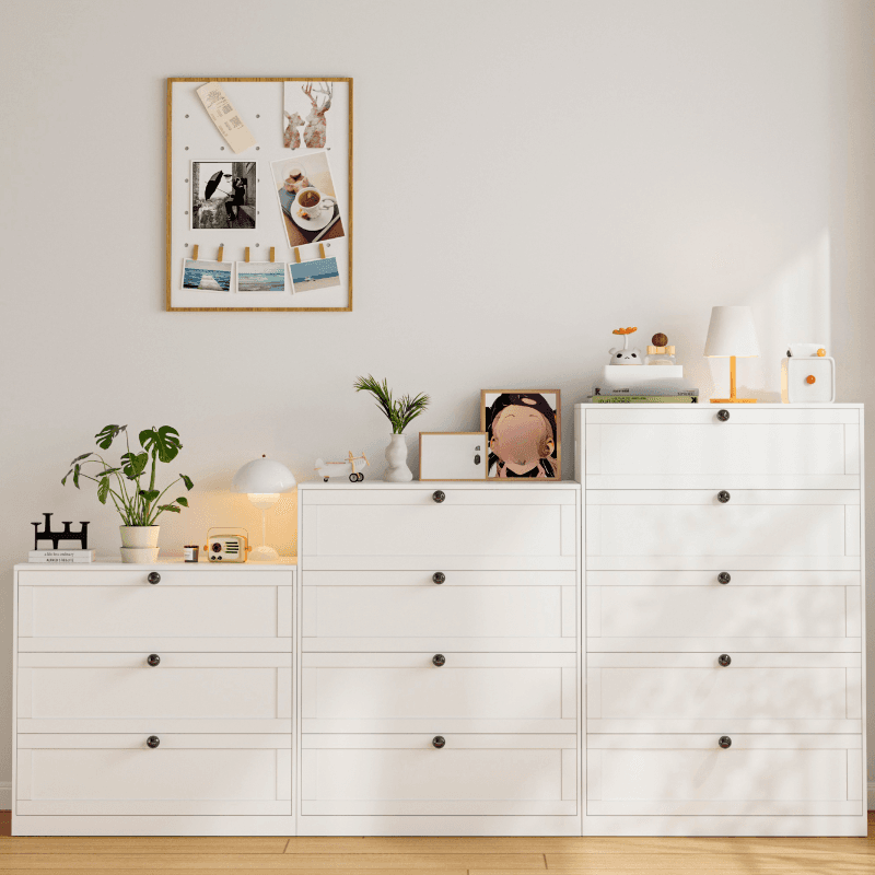 Simple Steel Bachelor Chest with 3/5/4 Drawers in Vertical/Horizontal Orientation - image 3