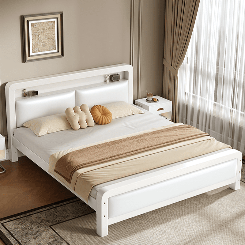 Minimalist Solid Color Iron Storage Included Bed with Leg for Living Room - image 5