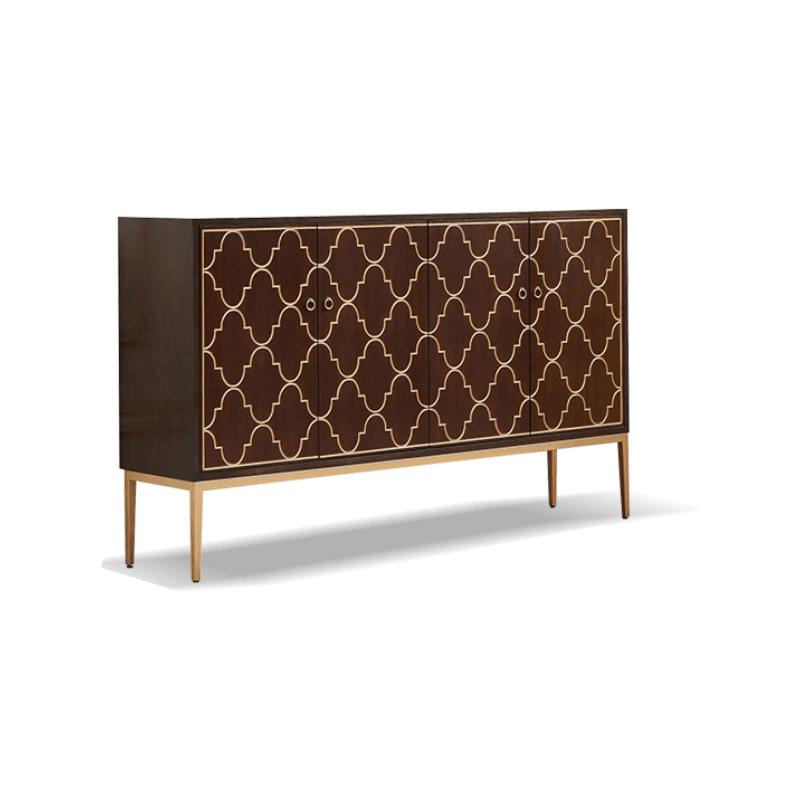 Art Deco Style Unattached Utility Cabinet with Cabinet Rings for Sitting Room - image 7