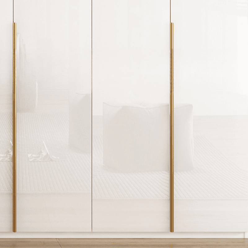 Chalk Minimalist Laminate Cabinet Armoire with Soft Close Drawer, Soft Close Door, Interior Shelves, and Clothing Rod - image 5