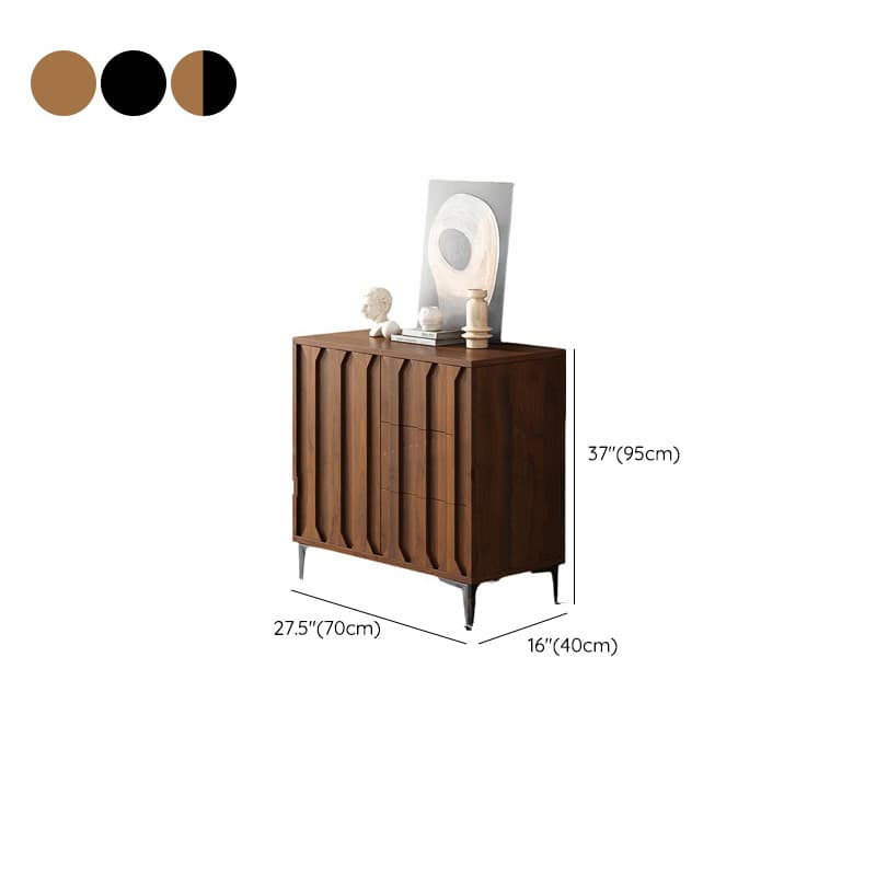 Simplistic Sideboard with 3 Drawers, Hutch, 2 Shelves, and Laminate Countertop Featuring 2 Doors/1 Door Cabinets - image 9