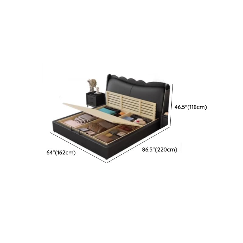 Solid Color Storage Bed/Platform Bed with 2 Drawers in Pine Wood for Living Room - image 13