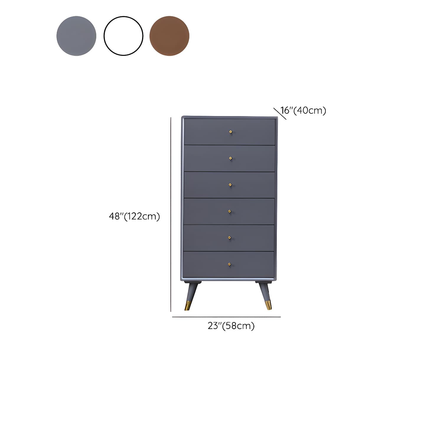 Solid Wood Accent Chest Mid Century Drawers Included Cabinet - image 15
