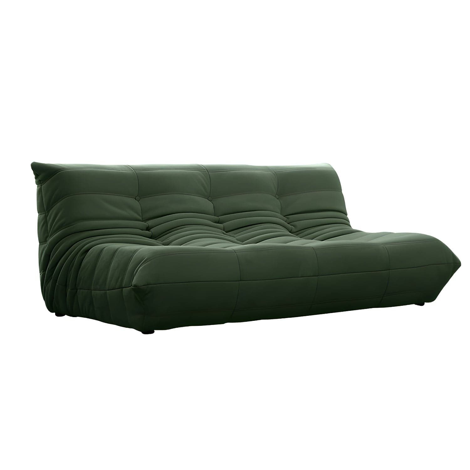 Modern Tufted Cushions Armless Living Room Wooden Standard Seating - image 3