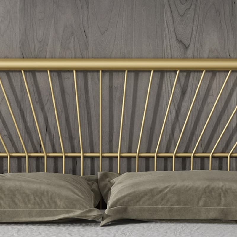 Modern Style Metal Frame Storage Panel Bed with Rectangular Headboard Shape - image 10