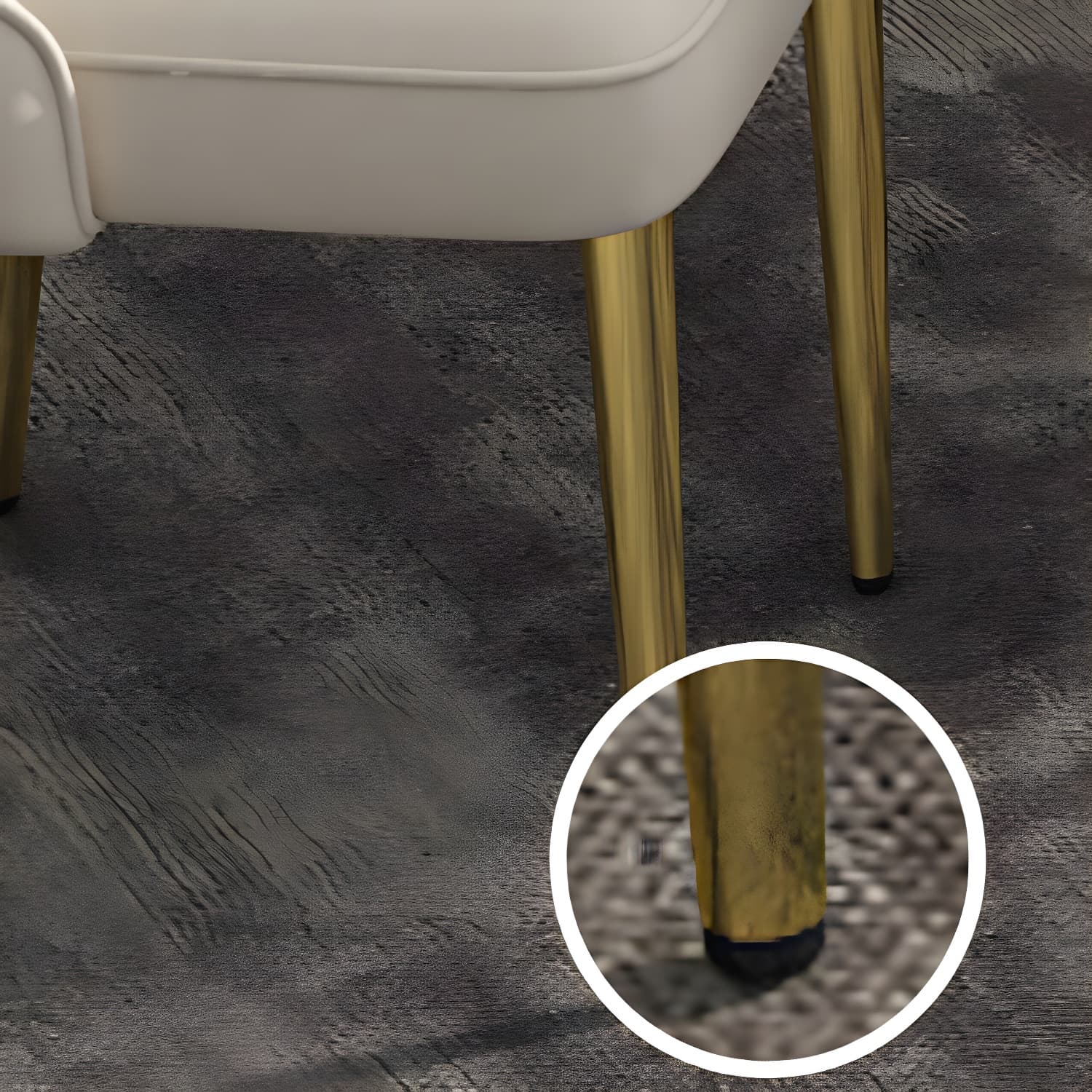 Glam Style Side Chair PU Leather Dining Chair for Living Room - image 17
