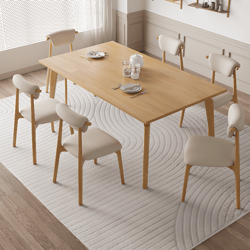 Casual Side Chair in Vinyl Leather with Wood Legs, Low Back, Framed and Balanced - image 10