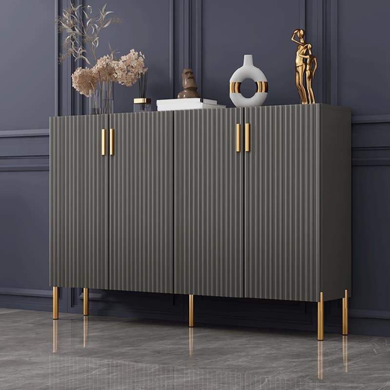 Floor Freestanding Sideboard/Server in Wood with Countertop and Three/Five Internal Shelves in a Luxury Style - image 8