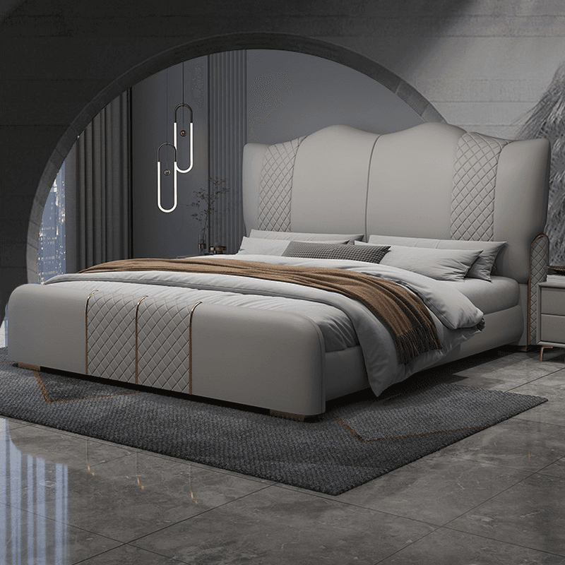 Grey Solid Color Storage Included/Pallet Bed Frame with 3 Storage Boxes and Pine Wood for Living Room