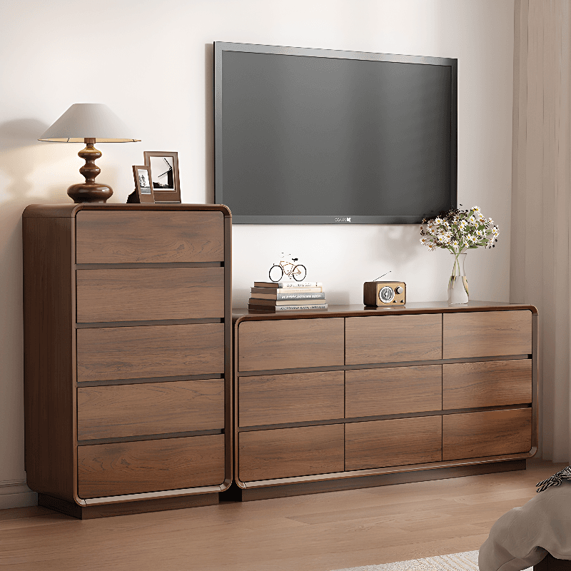 Classic Rectangle Independent Decorative Cabinet with Lumber Countertop and Auburn Soft Close Drawer