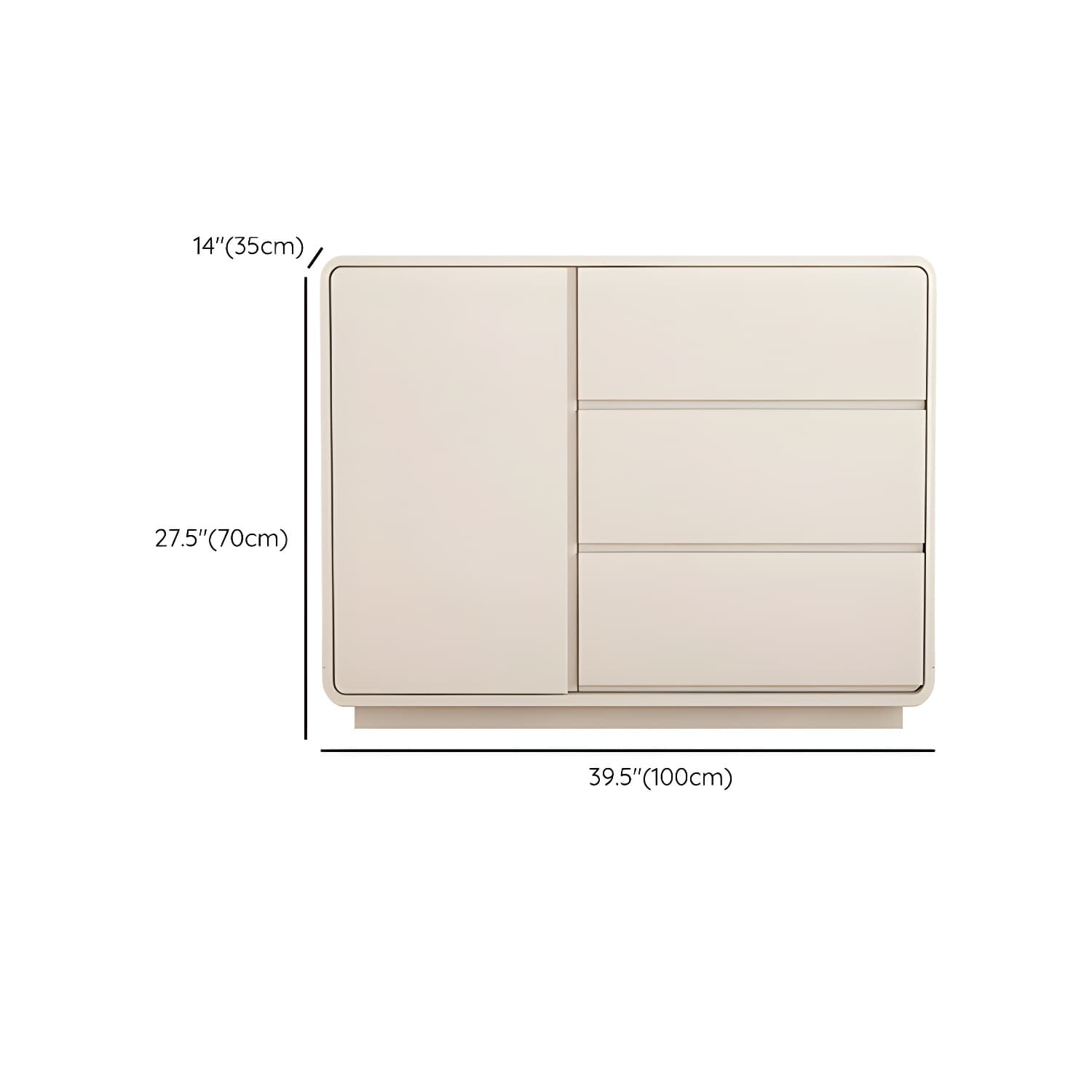 Modern White Double Dresser with Drawers and Soft Close Glides - image 11