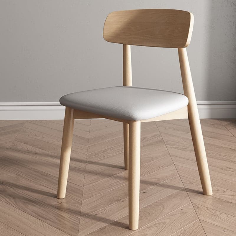 For Restaurant Light-Toned Wood Framed Armless Chair - image 5