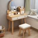 Color Natural Wood/White
