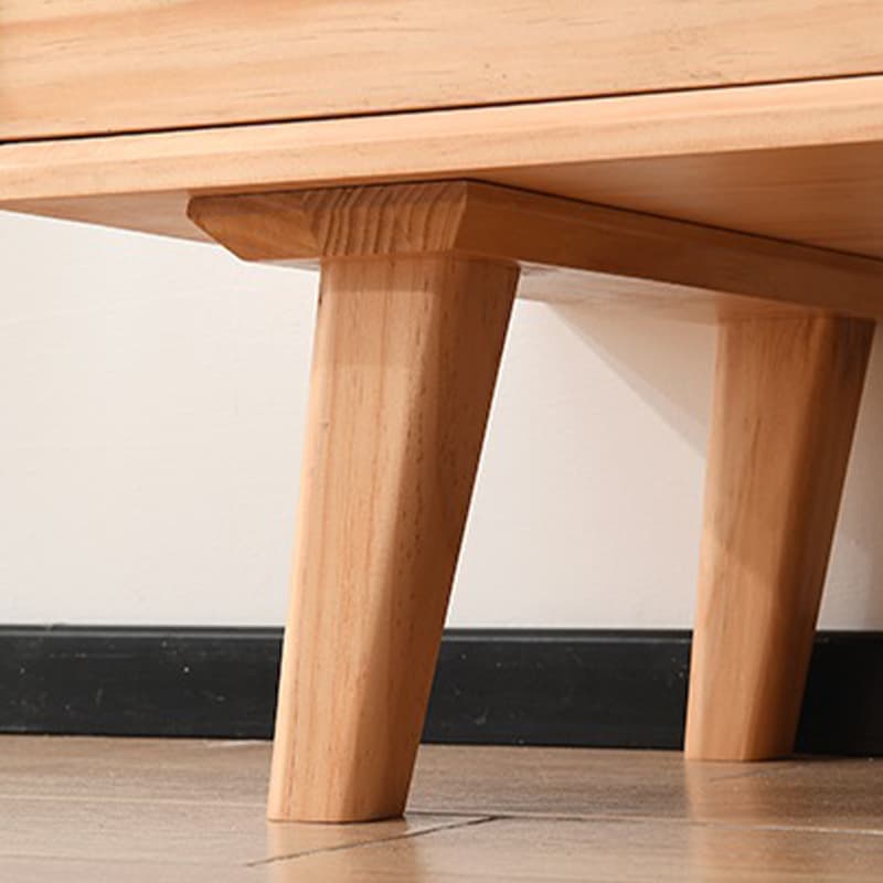 Five-Drawer Wooden Dresser, Natural Color, Modern Design, 50in Length, Pre-Drilled - image 13
