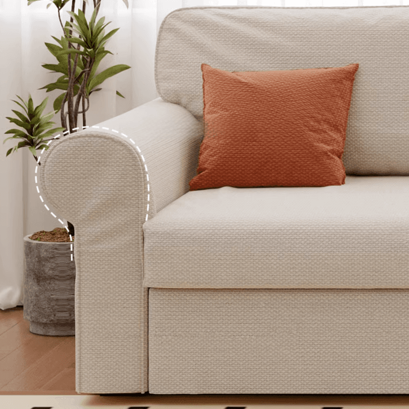 Modish Solid Color Stain Resistant Standard Sofa in Black/Jade Green/Taupe for 4-seater/5 Person with 2 Pillows - image 14