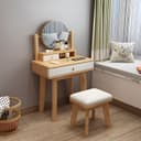 Color Natural Wood/White