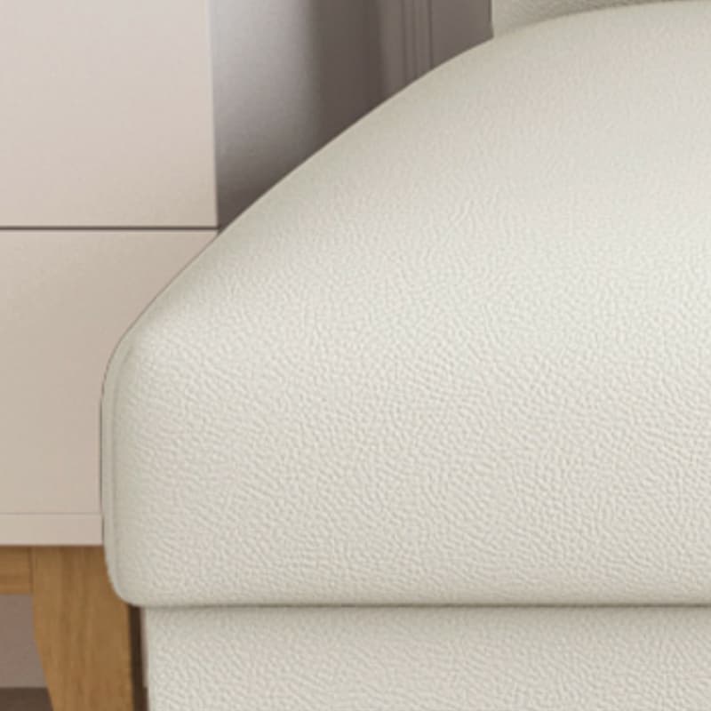 Scandinavian Armless Sleeper Sofa, Light Wood, Foam Filling, Includes Pillows - image 23
