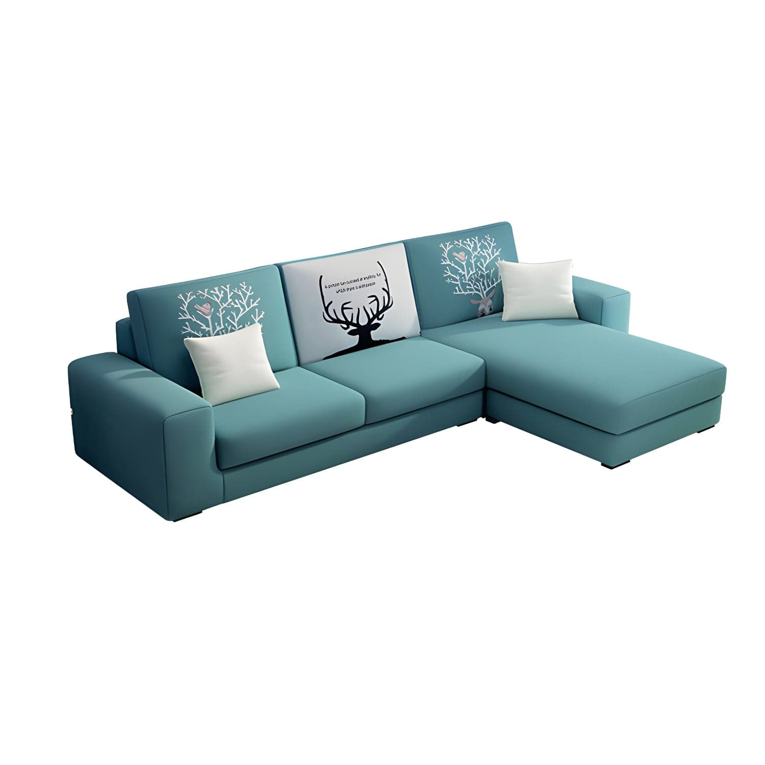 Modern Reversible L-Shape Sectional Sofa Chaise with Sponge Seat Cushions - image 8