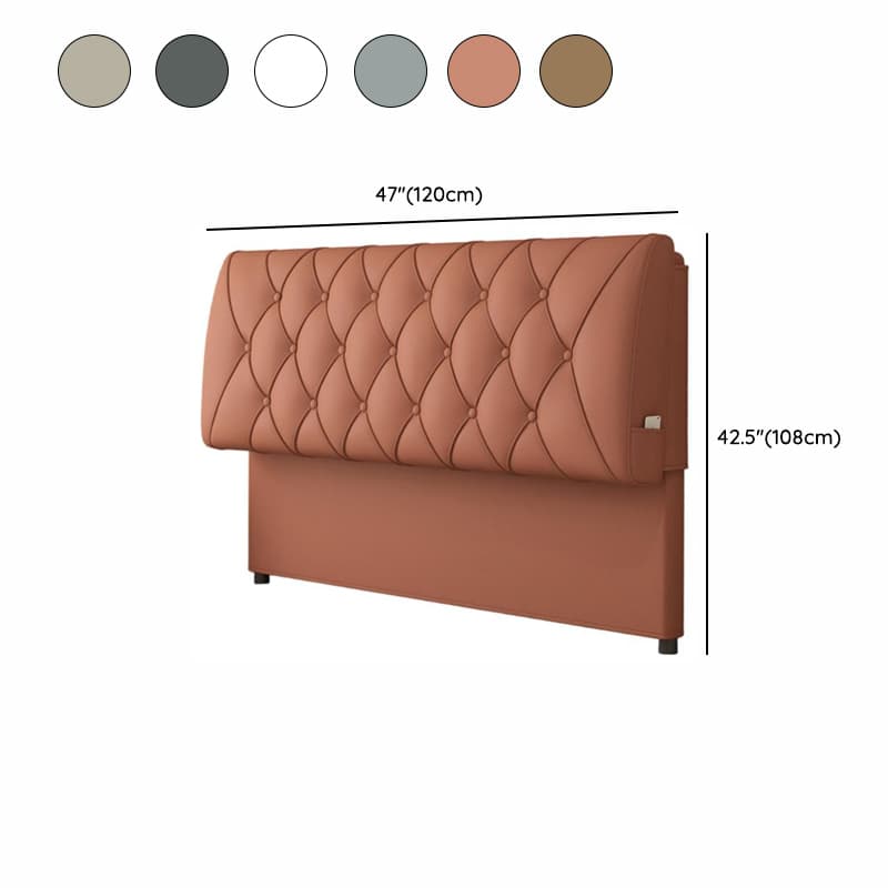 King(76"W x 80"L)/Queen(60"W x 80"L)/Full(54"W x 75"L) Piled Rectangle Panel Headboard With Legs, Sponge Filling, Standard（36-55“） Height and Lumber Frame - image 13