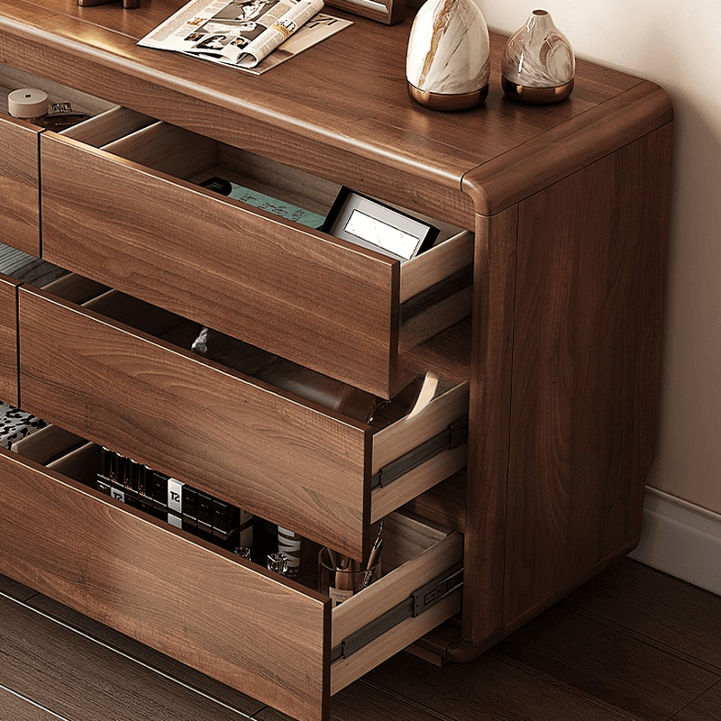 Modish Raw Wood Square Double Dresser/Bachelor Chest/Wardrobe Chest with 6 Drawers/7 Drawers/5 Drawers in Horizontal/Vertical Orientation - image 8