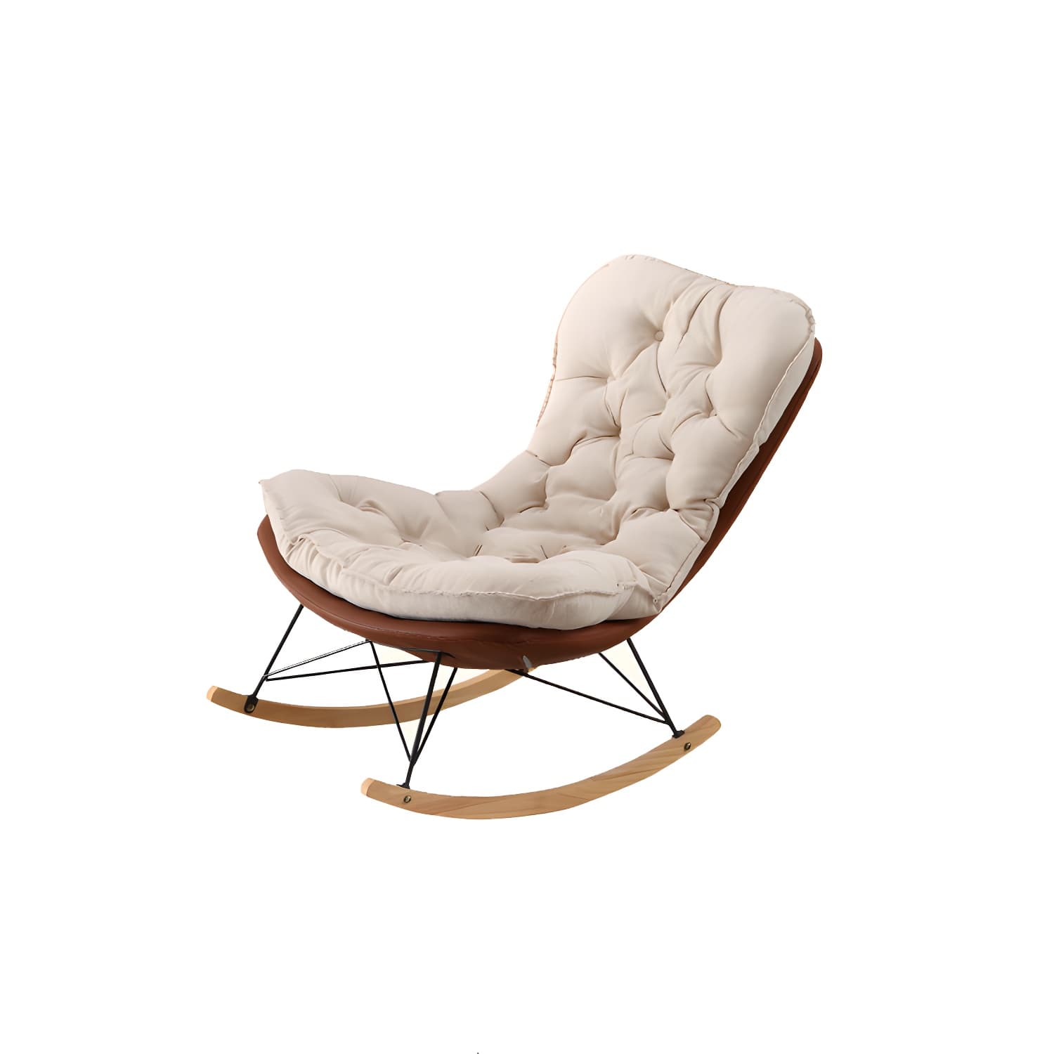Leisure Light Luxury Rocking Chair Lounge Small Family Lazy Sofa Chair for Apartment - image 11