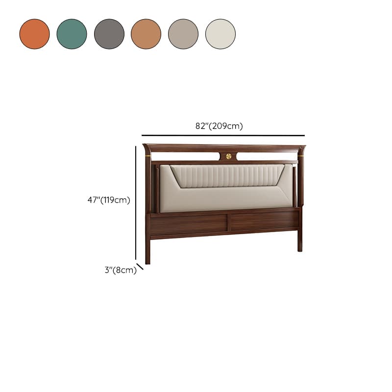 Trendy Panel Headboard in Natural Wood with No Distressing, Rectangle Shape for King/Queen/Full Bed, Featuring Sponge Upholstery and Standard Height - image 13