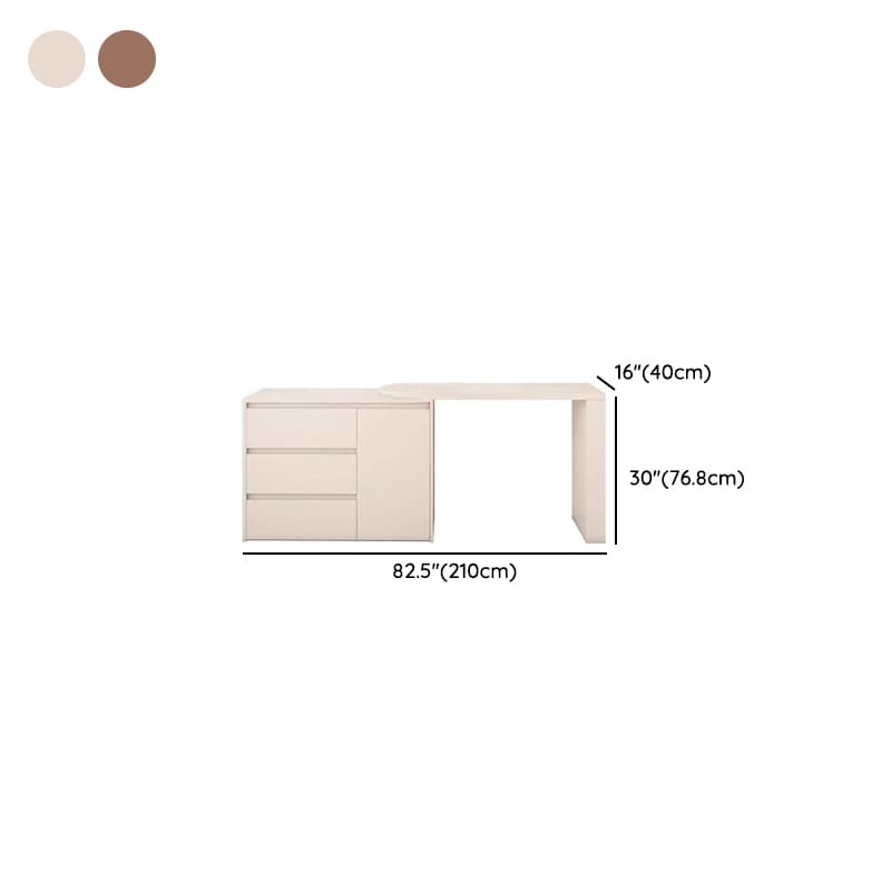 Modish Engineered Wood Large Makeup Vanity with 3 Drawers - image 9