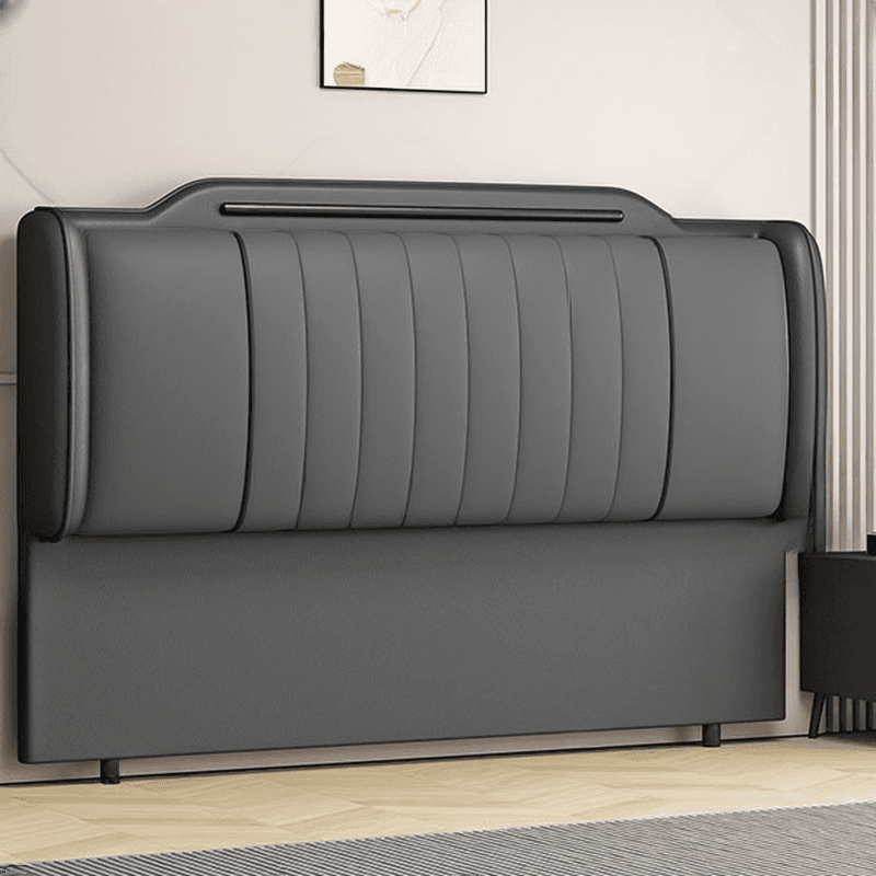 Simplistic Style Wingback Headboard with Camelback Shape in Pine Wood, No Distressing, Available in King/Queen/Full Sizes, Featuring Sponge Upholstery and Standard Height - image 5