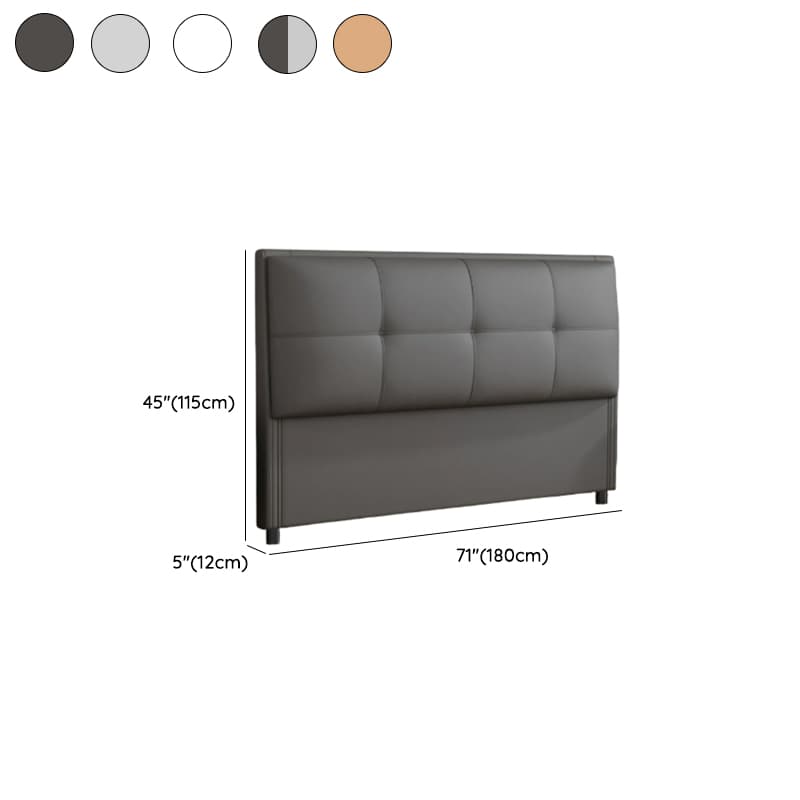 Modern Simple Style Panel Headboard with No Distressing, Piled Tufted Rectangle Design for California King/King/Queen Bed, Featuring Sponge Upholstery and Standard Height - image 13