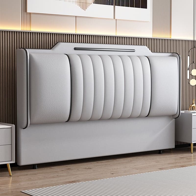 Modish Style Panel Headboard in Pine Wood with No Distressing, Rectangle Shape for Full/Twin/King Bed, Featuring Sponge Upholstery Fill and Standard Height - image 4