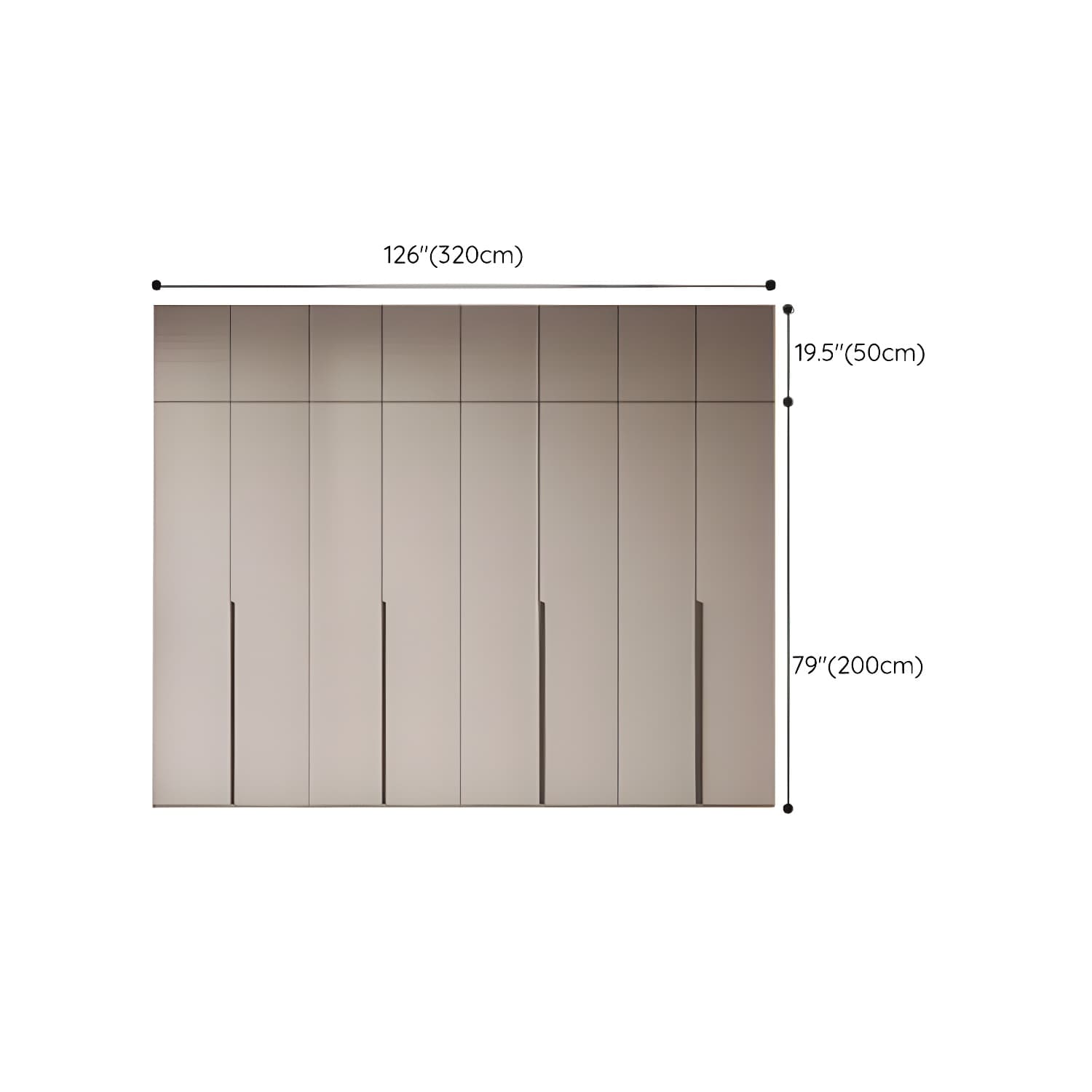 Modern Grey Wood Armoire with Solid Construction and Limited Warranty - image 33