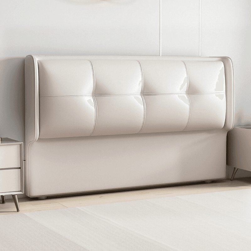 Simplistic Wingback Headboard with No Distressing, Piled Tufted Rectangular Design for King/Queen/Full Bed, Featuring Sponge Upholstery and Standard Height - image 7