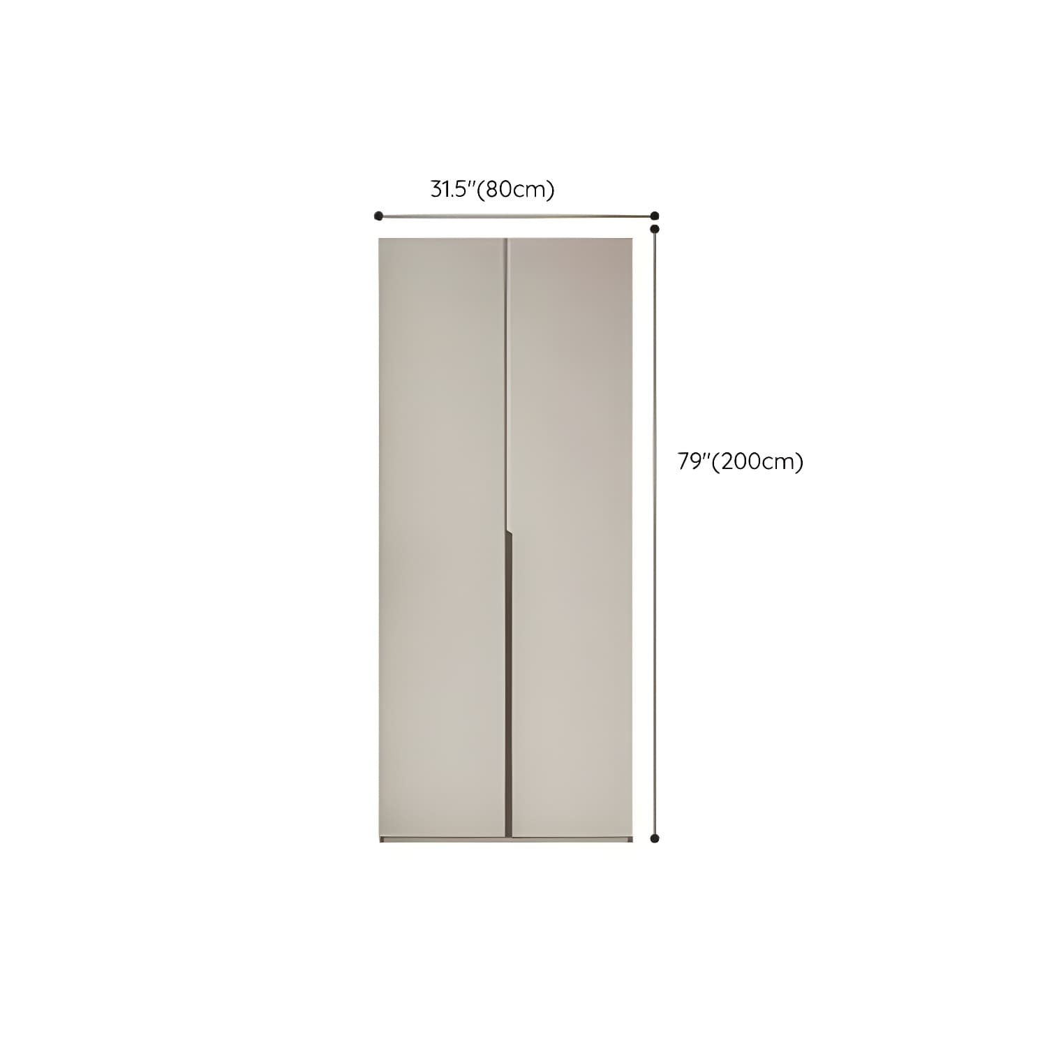 Modern Grey Wood Armoire with Solid Construction and Limited Warranty - image 21