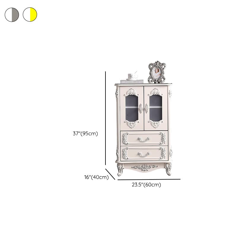 Contemporary Lumber Horizontal Wardrobe Combo with Hutch and 3 Interior Shelves - image 12
