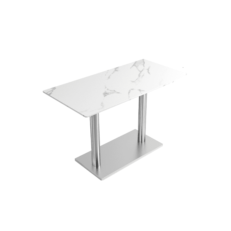 Casual Dining Table with Sintered Stone Top, Fixed Table, Scratch-shielded, for 2/4 People - image 11