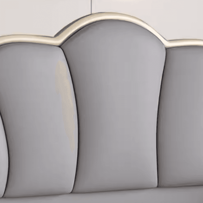 Modish/Sumptuous Style Panel Headboard in Timber with No Distressing for King/Queen/Full Bed, Featuring Sponge Upholstery Fill and Free-standing Standard Installation at Standard Height - image 9