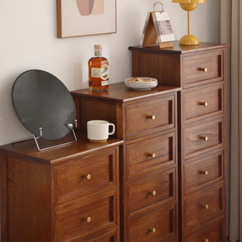 Trendy Cocoa/White/Lemon Color Lumber Rectangle Decorative Cabinet with 6 Drawers/5 Drawers/4 Drawers - image 9