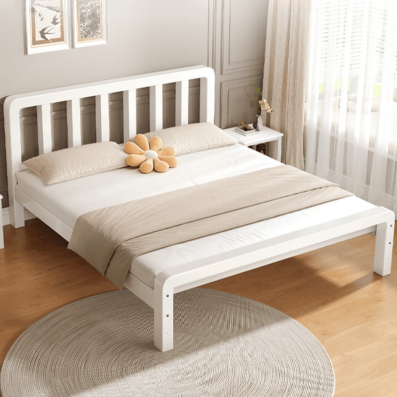 Minimalist Solid Color Tatami Bed/Platform Bed with Alloy Frame and Leg - image 5
