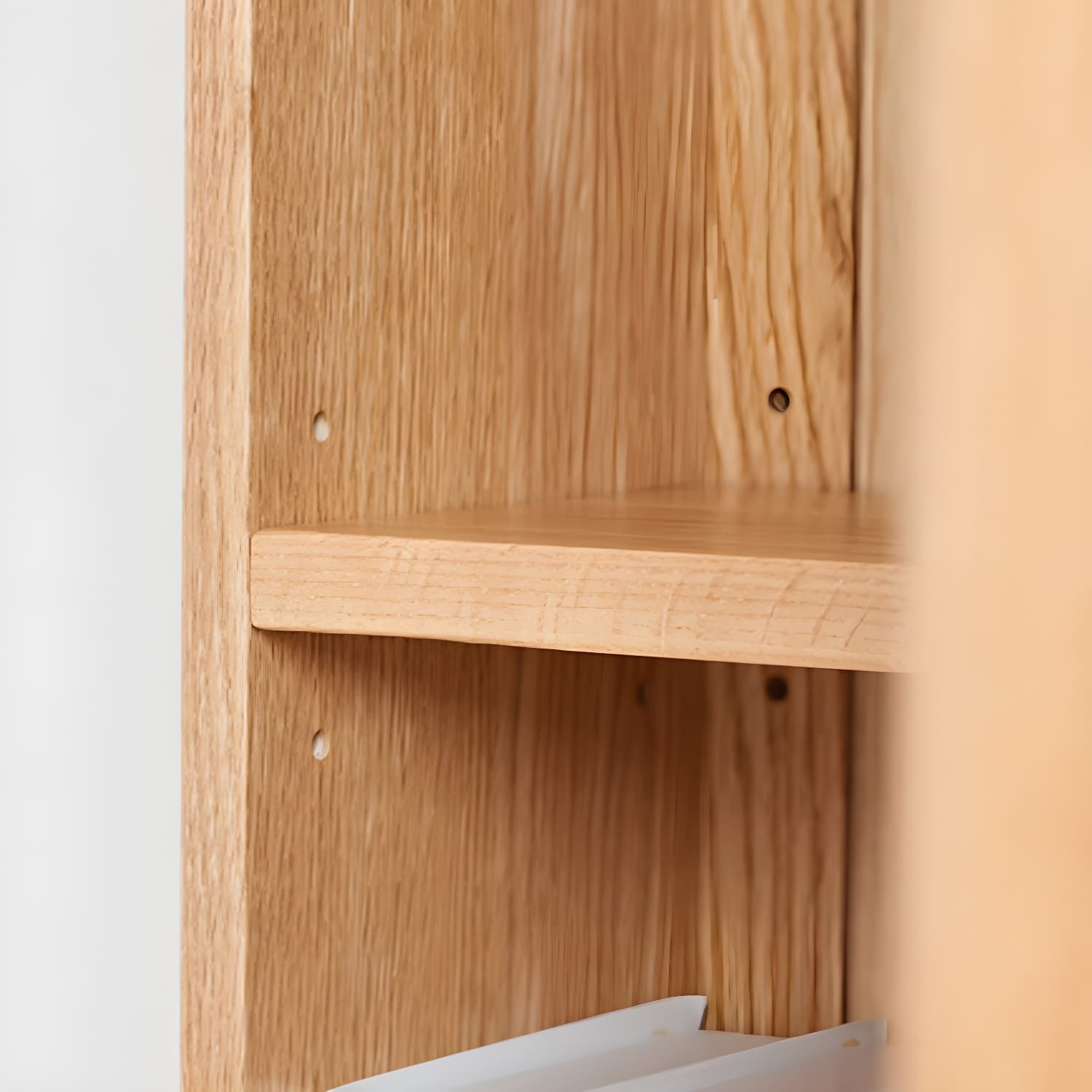 Modern Solid Wood Corner Shelves Included Side Cabinet for Bedroom - image 8