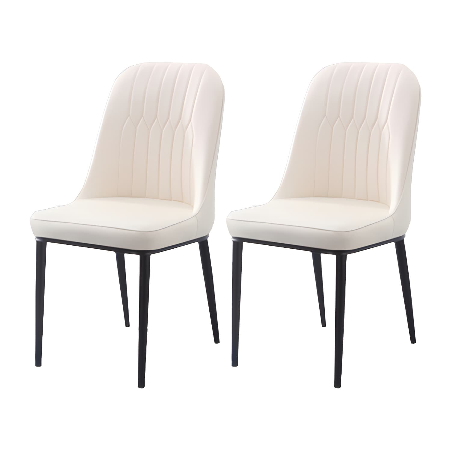 Scandinavian Indoor Side Chair Parsons Back Metal Upholstered Dining Room Chair - image 8