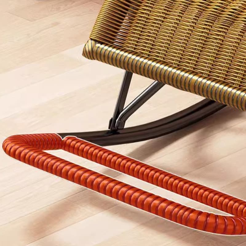 Craftsman Cane Porch Rocker with Round Arm - image 15