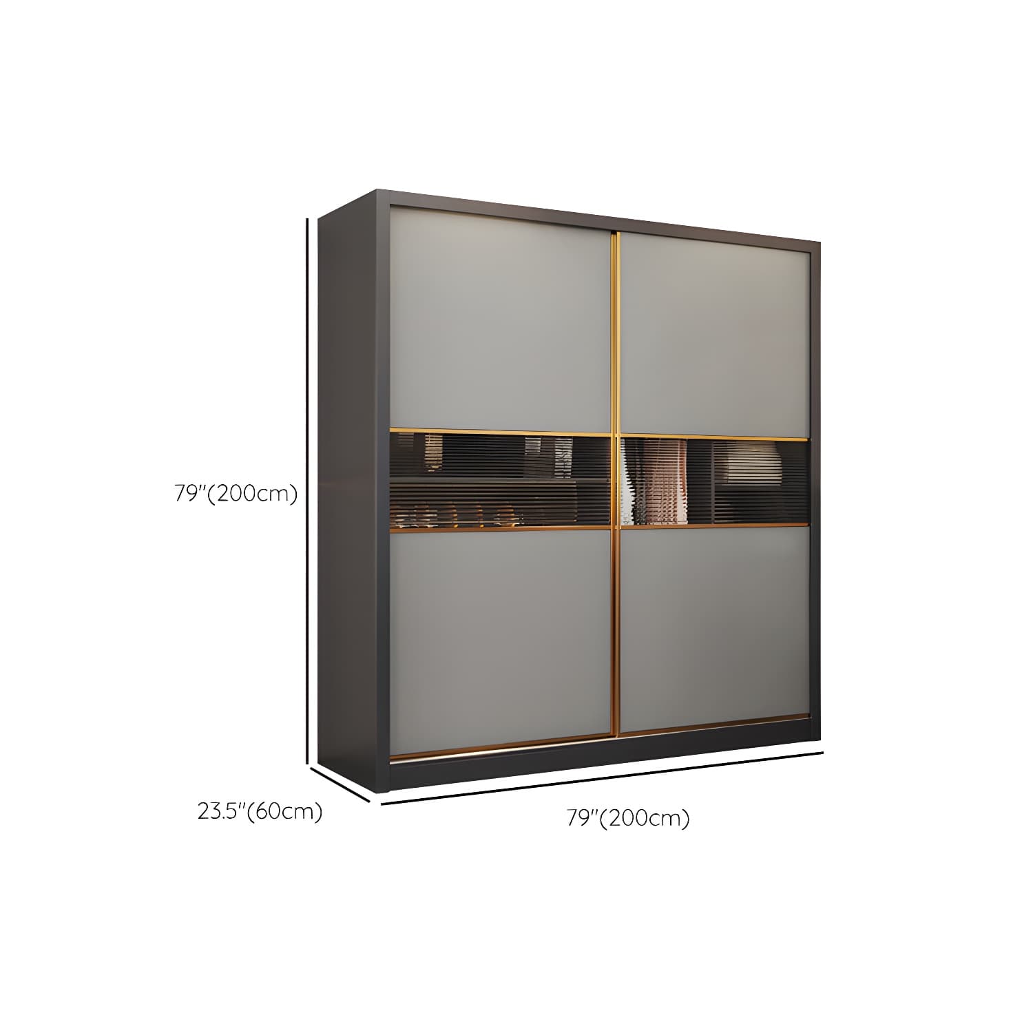 Modern Wood Freestanding Wardrobe Soft Close Drawer and Doors Wardrobe - image 15